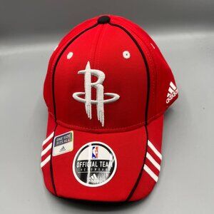 Houston Rockets Hat Men Medium-Large Red Adidas NBA Stretch Fitted Cap New M-L‎